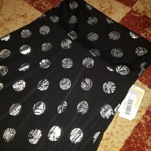 Lularoe Elegant Maxi NWT Med Black/Silver